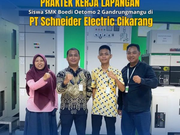 Siswa SMK Boedi Oetomo 2 Gandrungmangu Jalani Praktek Kerja Lapangan di PT Schneider Electric Cikarang