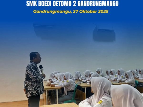 Guru tamu dari PT Rita Ritelindo Purwokerto hadir di SMK Boedi Oetomo 2 Gandrungmangu untuk berbagi pengalaman dan wawasan kerja nyata